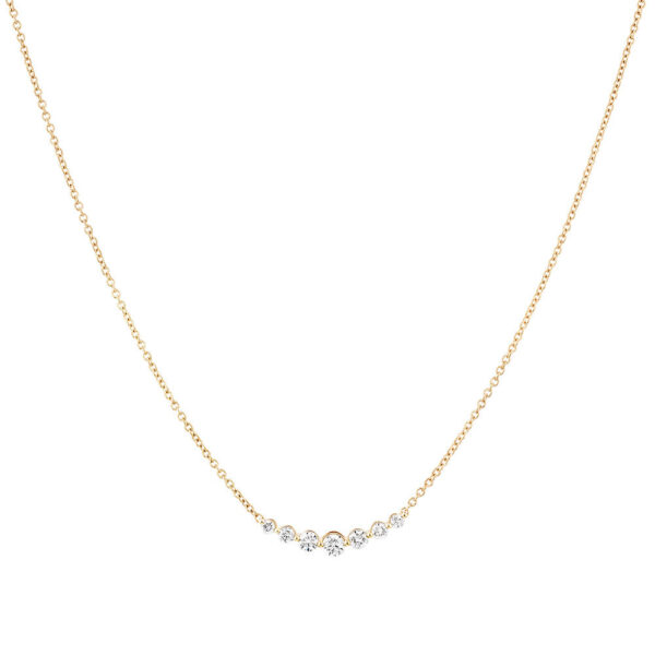Necklace with 0.25 Carat TW of Diamonds in 18kt Yellow Gold