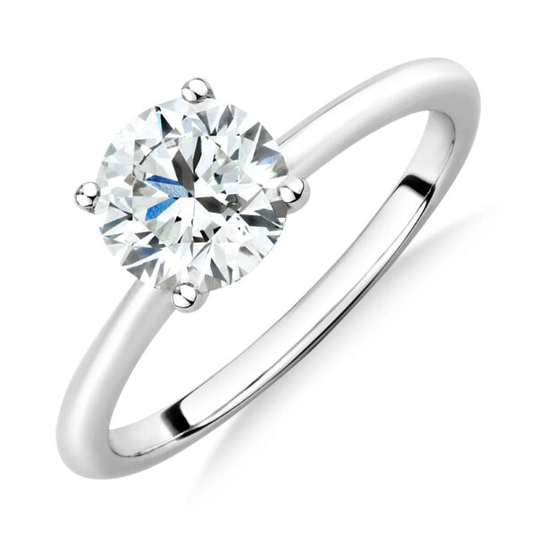 1.25 Carat Laboratory-Grown Diamond Ring in 18kt White Gold