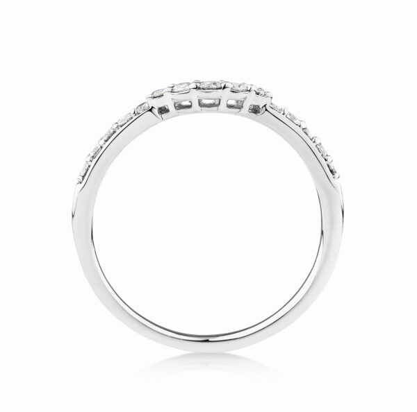 Wedding Ring with 0.25 Carat TW of Diamonds in 14kt White Gold - Image 4