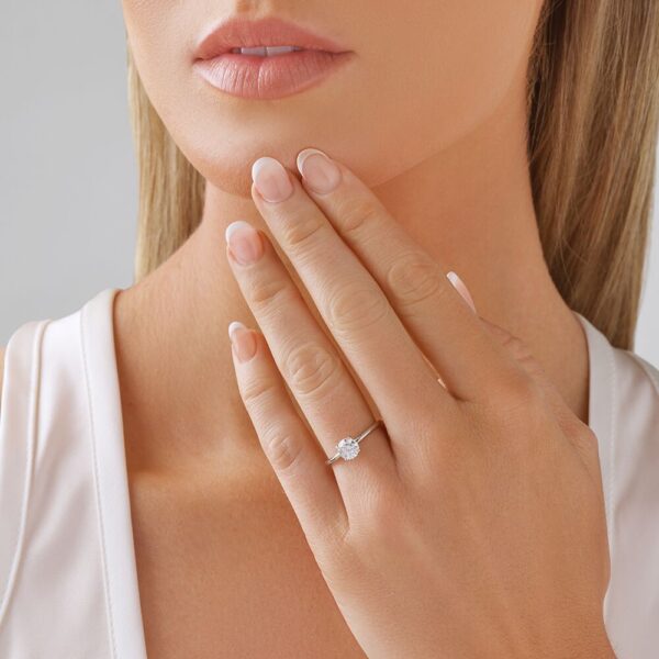 0.70 Carat Laboratory-Grown Diamond Ring in 18kt White Gold - Image 2