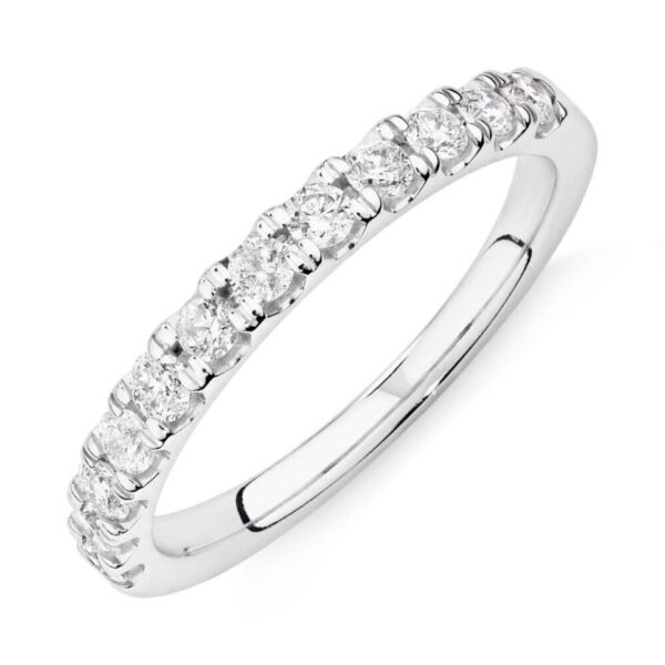 Prelude Wedding Band with 0.50 Carat TW of Diamonds in 18kt White Gold