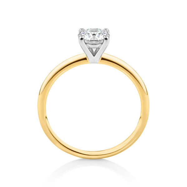 0.70 Carat Laboratory-Grown Diamond Ring in 18kt Yellow & White Gold - Image 4