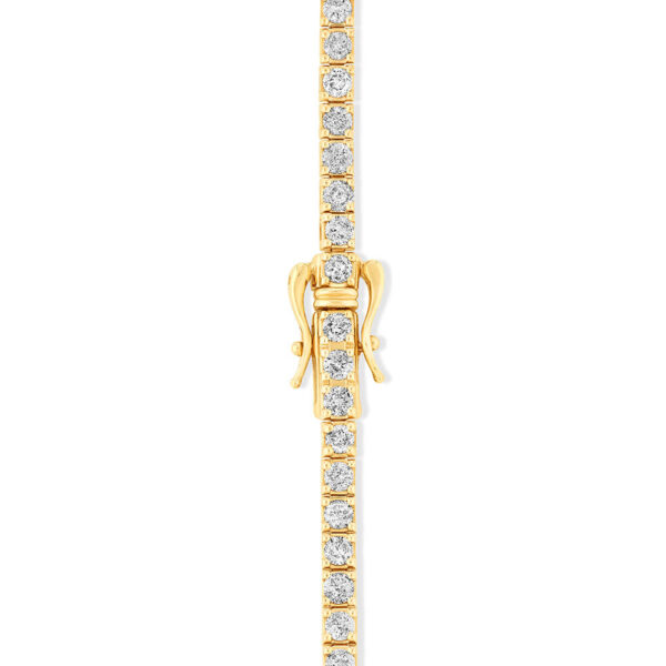 3.28 Carat TW Diamond Tennis Bracelet in 10kt Yellow Gold - Image 2